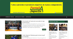 Desktop Screenshot of pantalladeportiva.com