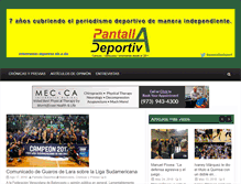 Tablet Screenshot of pantalladeportiva.com
